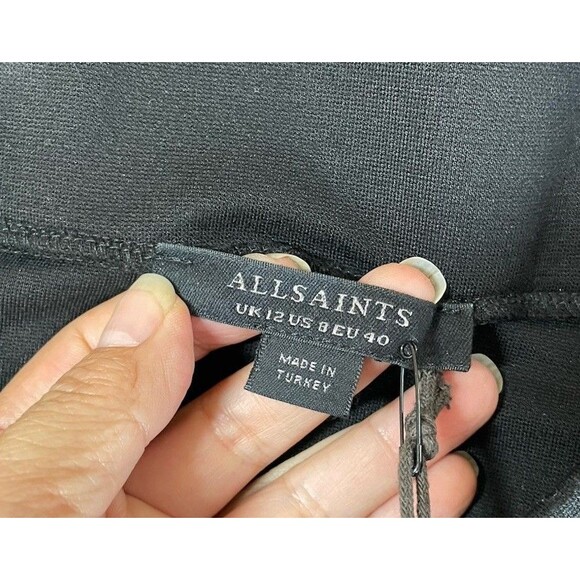 NWT Women’s All Saints Haiti Midi Skirt Black Women’s Size 8 capsule wardrobe - Picture 8 of 12